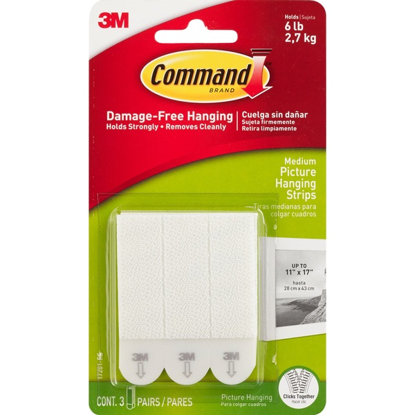 Command Picture Hanging Strips, 3 ct
