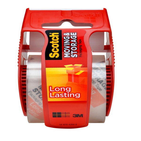 Scotch Long Lasting Moving & Storage Packaging Tape with Dispenser, 1.88 in x 800 in