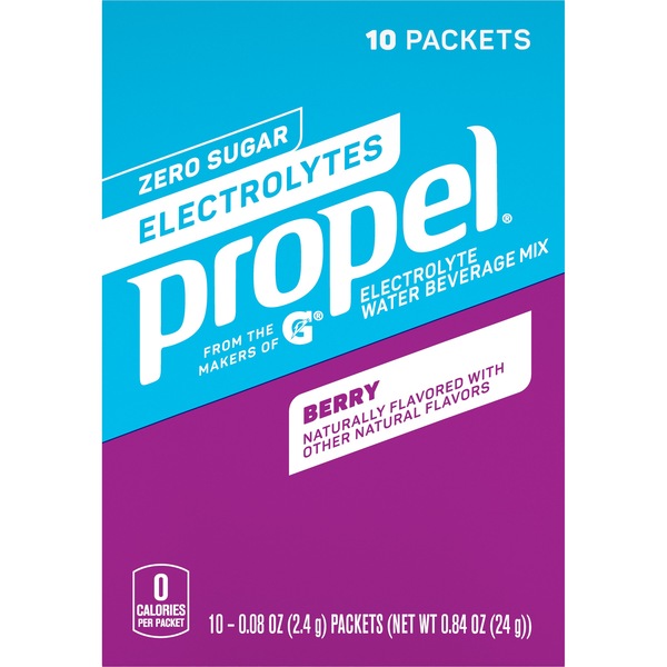 Propel Powder Electrolyte Water Beverage Mix, 10 CT