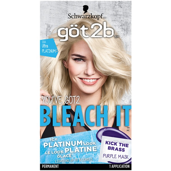 Got2b Be En-Lightened Permanent Hair Color Lift, 00A Heavenly Blonde, 4.6 OZ