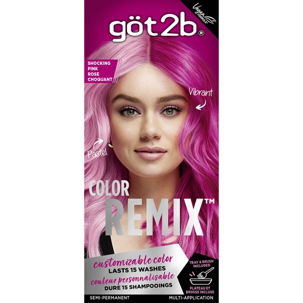 Got2b Color Remix Semi Permanent Hair Color, Shocking Pink 093