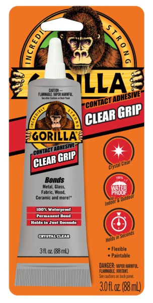 Gorilla Clear Grip, 3OZ, Tube