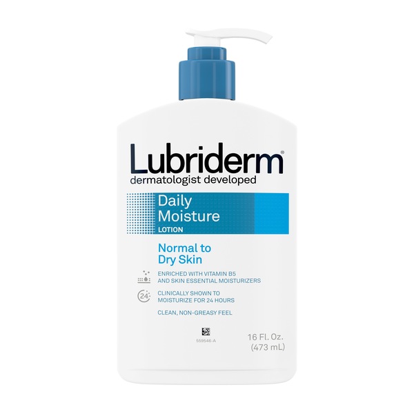 Lubriderm Daily Moisture, Normal to Dry Skin Lotion with Pro-Vitamin B5, 16 OZ