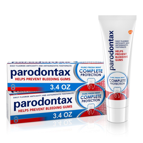 Parodontax Whitening Toothpaste for Bleeding Gums, 3.4 OZ, 2 CT