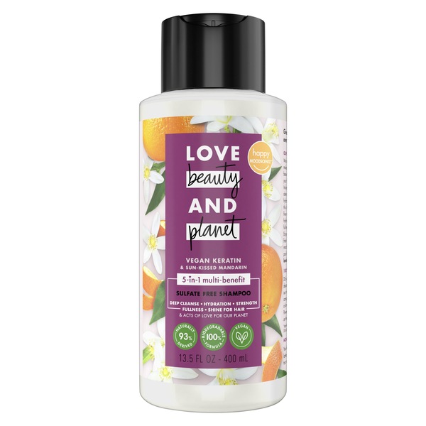 Love Beauty and Planet Biotin & Mandarin 5-in-1 Multi-Benefit Nourishing Shampoo