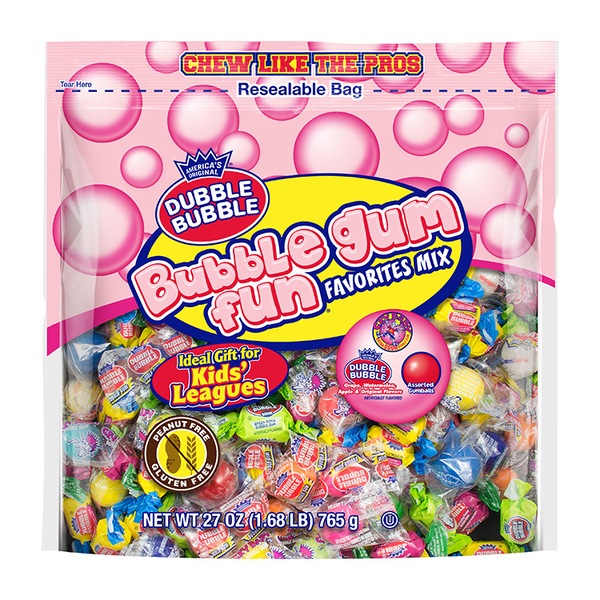 Dubble Bubble Bubble Gum Fun Assorted Flavors, 27 oz