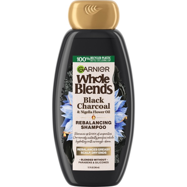 Garnier Whole Blends Black Charcoal and Nigella Flower Oil Rebalancing Shampoo