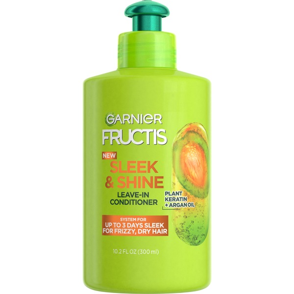 Garnier Fructis Sleek & Shine Intensely Smooth - Crema acondicionadora sin enjuague