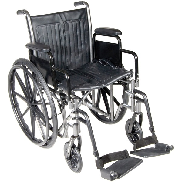 McKesson Wheelchair, 18 Inch Seat Width, 300 lbs. Weight Capacity