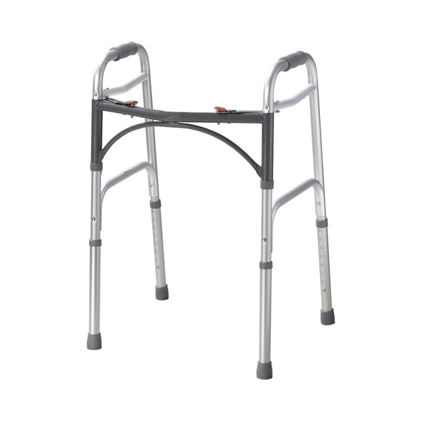 McKesson Folding Walker 350 lbs. Weight Capacity, Silver
