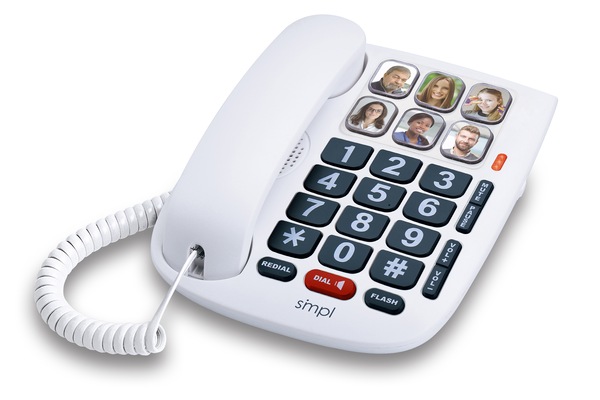 SiMPL photoDIAL Memory Landline Phone One-Touch Handsfree Dialing
