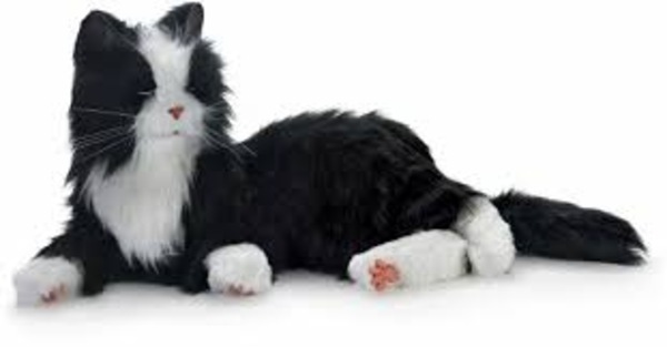 Joy For All Companion Pet, Black and White Tuxedo Cat