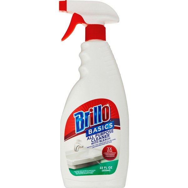 Brillo Basics All Purpose Cleaner with Bleach, 22 oz