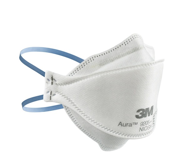 3M Aura Particulate Respirator 9205+ N95 Mask, 3 CT
