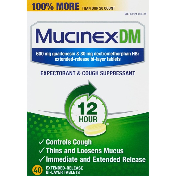Mucinex DM 12HR Expectorant & Cough Suppressant