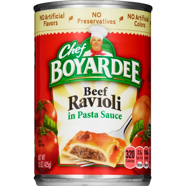 Chef Boyardee Beef Ravioli, Can, 15 oz