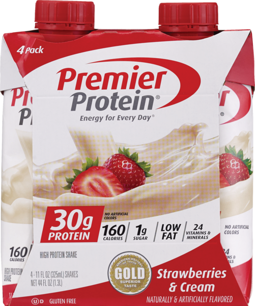 Premier Protein High Protein Shake 4CT, Strawberry