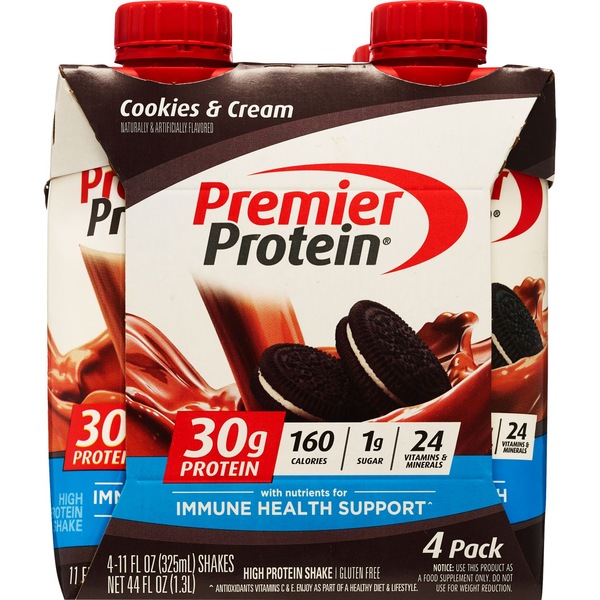 Premier Protein Cookies & Cream Protein Shake, 4 PK