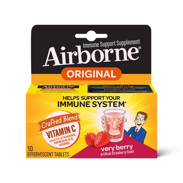Airborne Original - Tabletas efervescentes de vitamina C