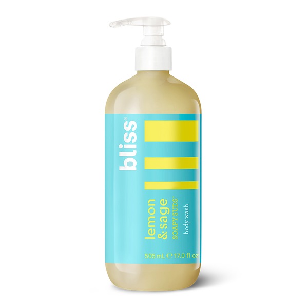 Bliss Lemon & Sage Soapy Suds:  Body Wash, 17 OZ