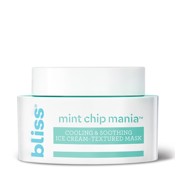 Bliss Mint Chip Mania - Mascarilla de textura cremosa, Cooling & Soothing Ice