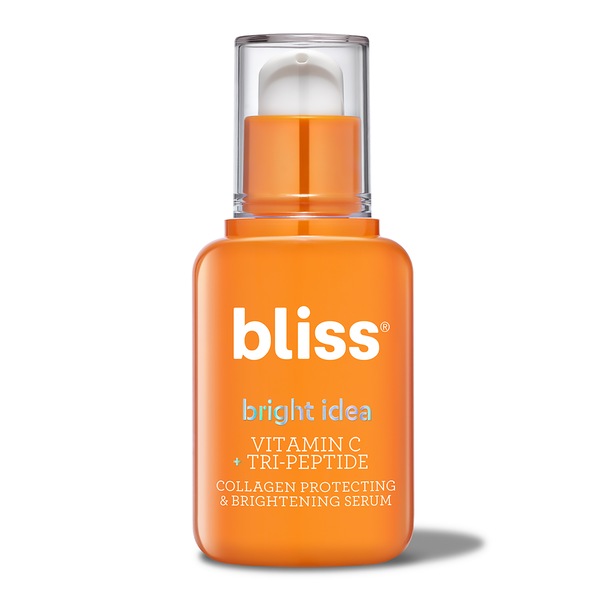 Bliss Bright Idea Vitamin C + Tri-Peptide Collagen Protecting & Brightening Serum, 1 OZ