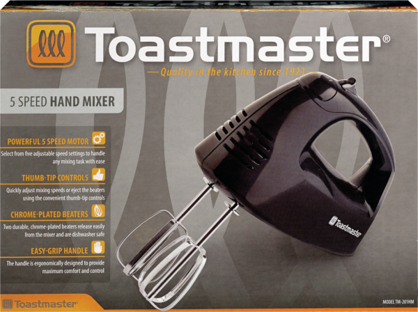 Toastmaster - Batidora de mano con 5 velocidades