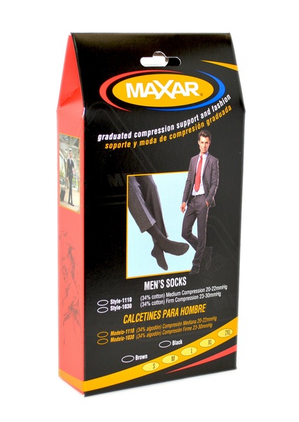 Maxar Men's Trouser Support Socks (23-30mmHg)