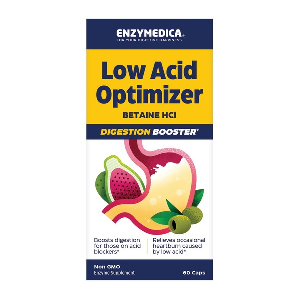 Enzymedica Low Acid Optimizer Capsules, 60 CT