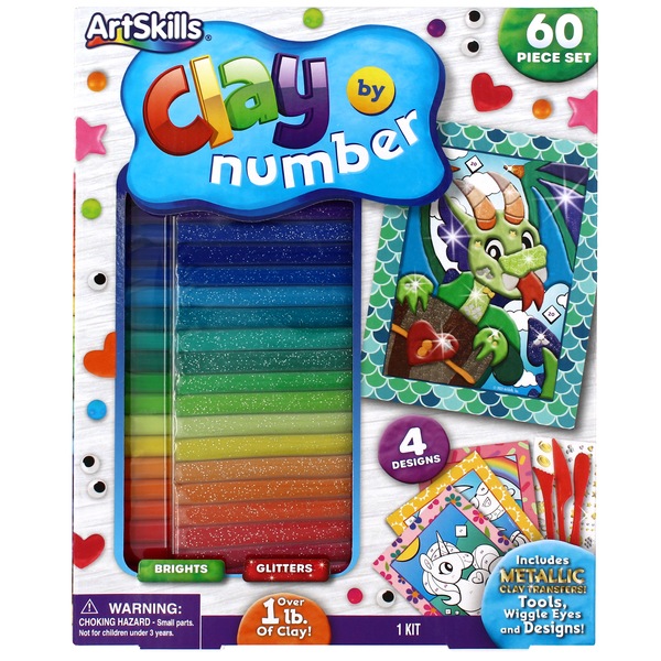 ArtSkills Clay By Number, 60 pc
