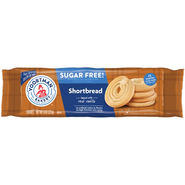 Voortman Sugar Free Shortbread Cookies, 8 oz