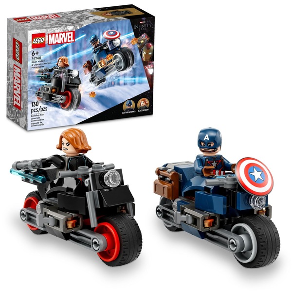 LEGO® Super Heroes Black Widow & Captain America Motorcycles 76260