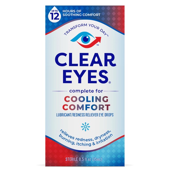 Clear Eyes Cooling Comfort Redness Relief Eye Drops, 0.5 fl oz