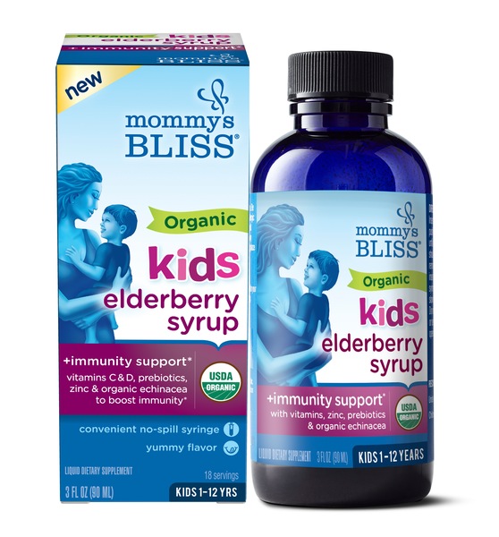 Mommy's Bliss Organic Kids Elderberry Syrup, 3 OZ