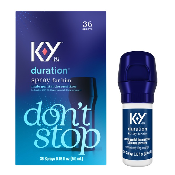 K-Y Duration - Spray para reducir la sensibilidad en los genitales masculinos, 36 u.