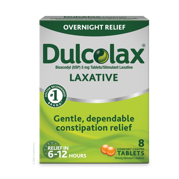 Dulcolax Stimulant Laxative Tablets, Overnight Relief