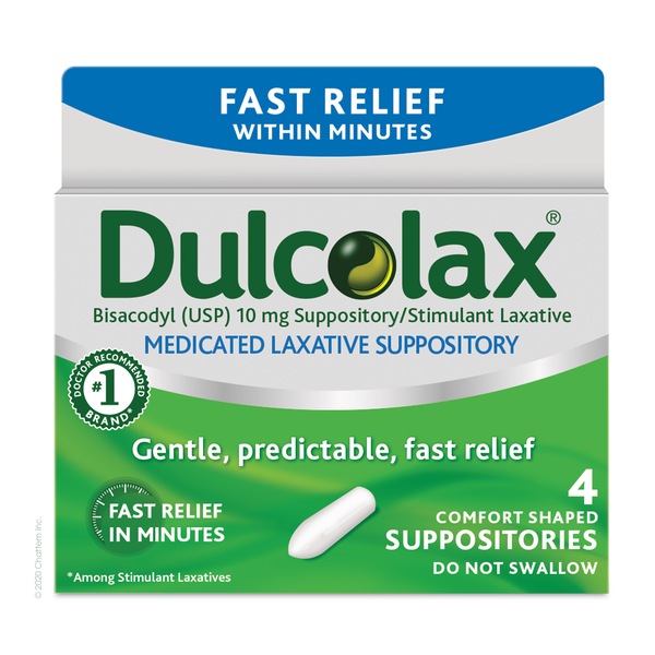 Dulcolax, Gentle and Predictable Fast Relief Laxative Suppositories