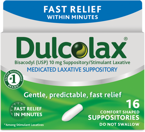 Dulcolax, Gentle and Predictable Fast Relief Laxative Suppositories
