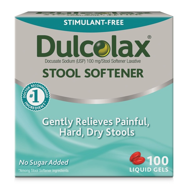 Dulcolax Stool Softener Gentle Relief Liquid Gels