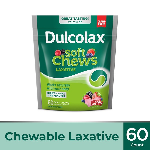 Dulcolax Soft Chews Laxative Constipation Relief, 60 CT
