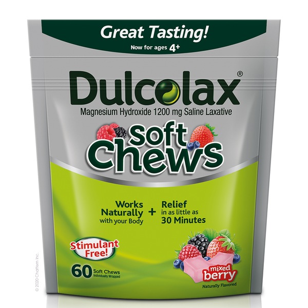 Dulcolax Soft Chews Laxative Constipation Relief, 60 CT