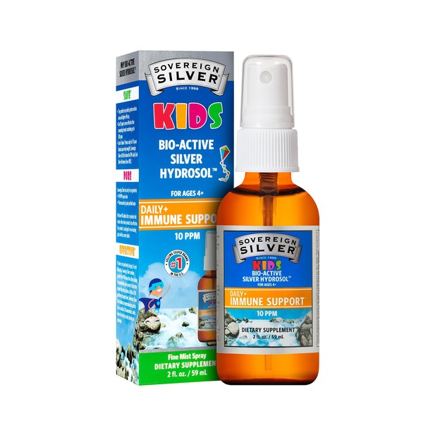 Sovereign Silver Bio-Active Silver Hydrosol for Kids, Fine Mist Spray, 2 OZ