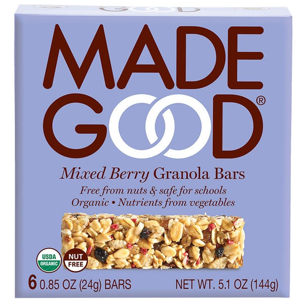 Made Good Mixed Berry Granola Bars, 6 ct, 5.1 oz