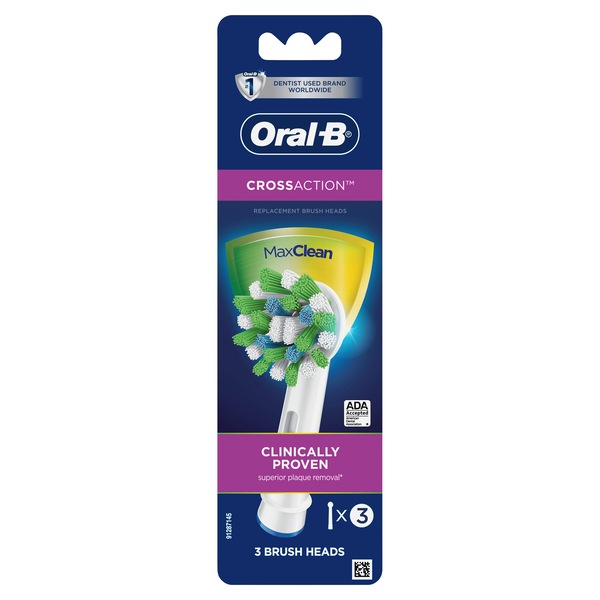 Oral-B CrossAction Electric Toothbrush Replacement Brush Heads