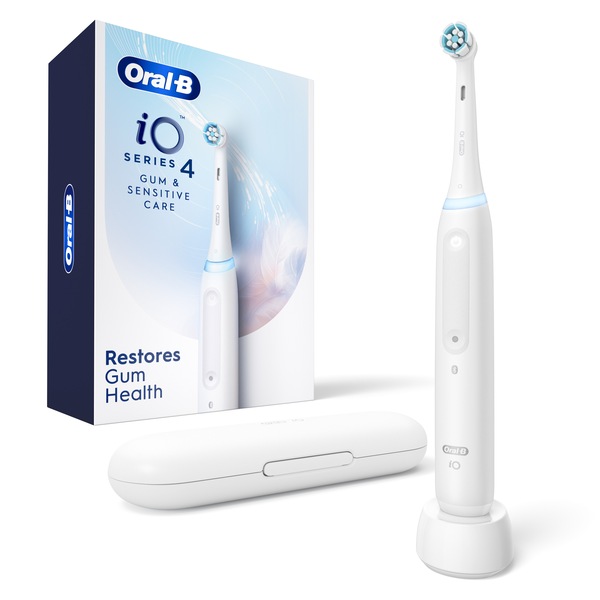 Oral-B iO Series 4 Gum & Sensitive Care Electric Toothbrush, White