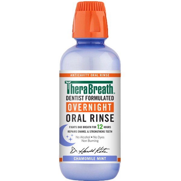 Therabreath Overnight Oral Rinse, Chamomile Mint, 16 OZ