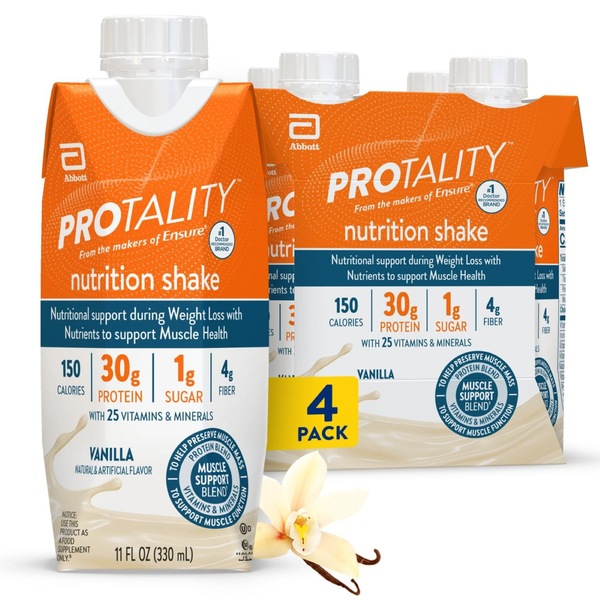 PROTALITY Nutrition Shake 4 x 11 OZ Bottles