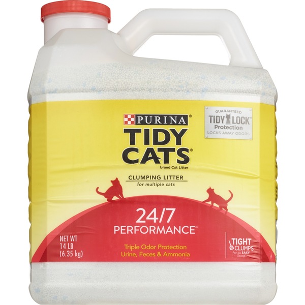 Tidy Cats Clumping Litter, Multiple Cats, 24/7 Performance (Jug)