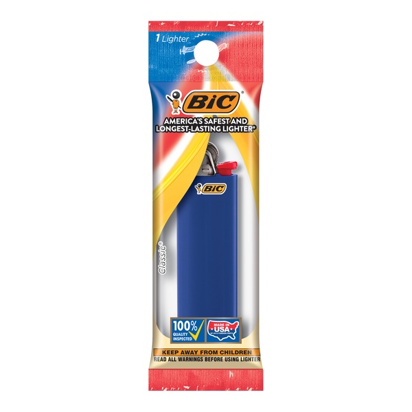 BIC Classic Lighters, Pocket Style, Safe Child-Resistant, Assorted Colors