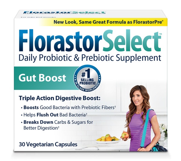 Florastor Select Daily Probiotic and Prebiotic Supplement Capsules